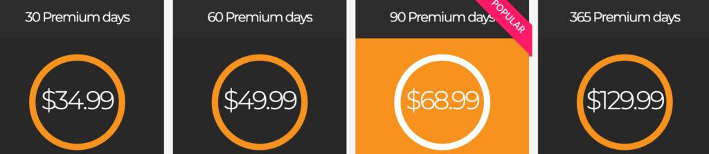 TakeFile Premium plans